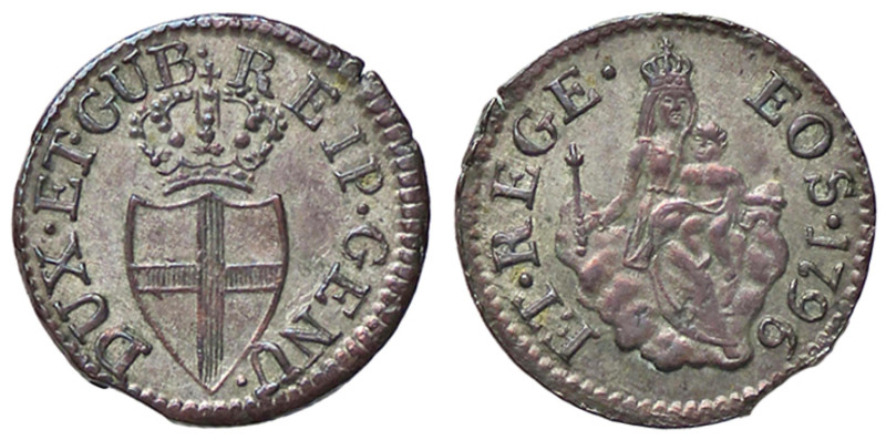 ZECCHE ITALIANE - GENOVA - Dogi Biennali (terza fase, 1637-1797) - 8 Denari 1796...