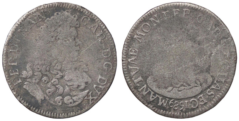 ZECCHE ITALIANE - MANTOVA - Ferdinando Carlo Gonzaga-Nevers (1669-1707) - Lira 1...