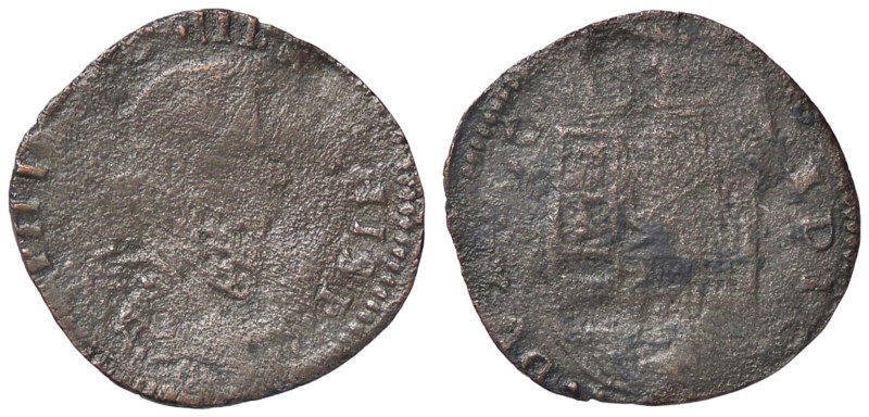 ZECCHE ITALIANE - MILANO - Filippo III (1598-1621) - 10 Soldi (AG g. 2,56) Falso...