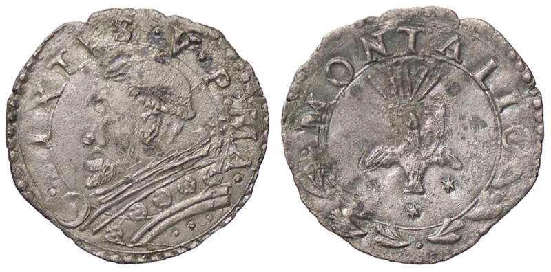 ZECCHE ITALIANE - MONTALTO - Sisto V (1585-1590) - Baiocco R (MI g. 0,68)

Sta...