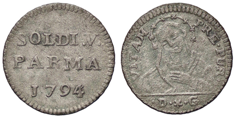 ZECCHE ITALIANE - PARMA - Ferdinando di Borbone (1765-1802) - 5 Soldi 1794 CNI 1...