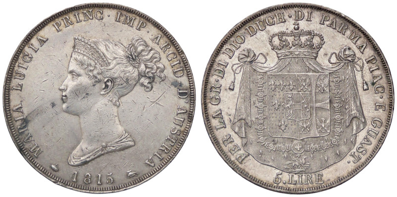 ZECCHE ITALIANE - PARMA - Maria Luigia (1815-1847) - 5 Lire 1815 Pag. 5; Mont. 1...