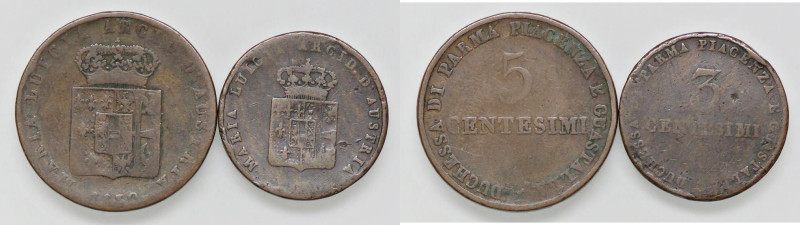 ZECCHE ITALIANE - PARMA - Maria Luigia (1815-1847) - 3 Centesimi 1830 Pag. 15; M...