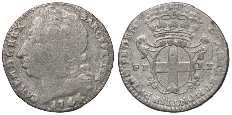 SAVOIA - Carlo Emanuele III (1730-1773) - 2,6 Soldi 1744 Mont. 101 NC MI

Stat...