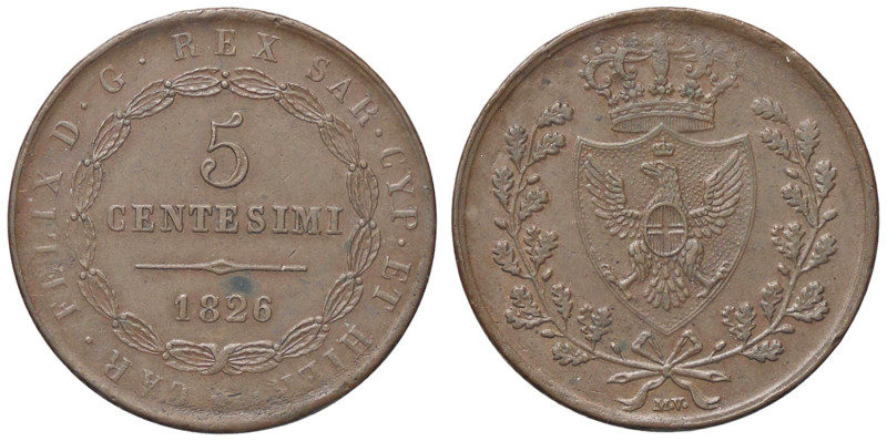 SAVOIA - Vittorio Emanuele II Re eletto (1859-1861) - 5 Centesimi 1860 (1826) B ...