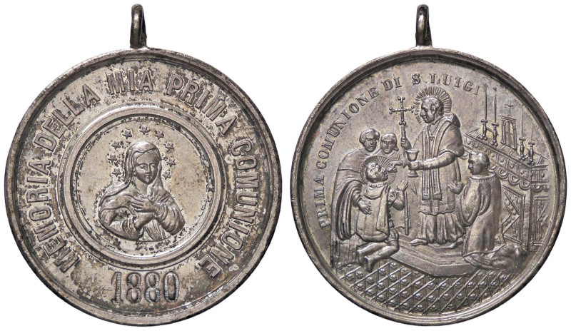 MEDAGLIE - RELIGIOSE - Medaglia 1880 - Prima Comunione MB Ø 39

Status: BB-SPL...