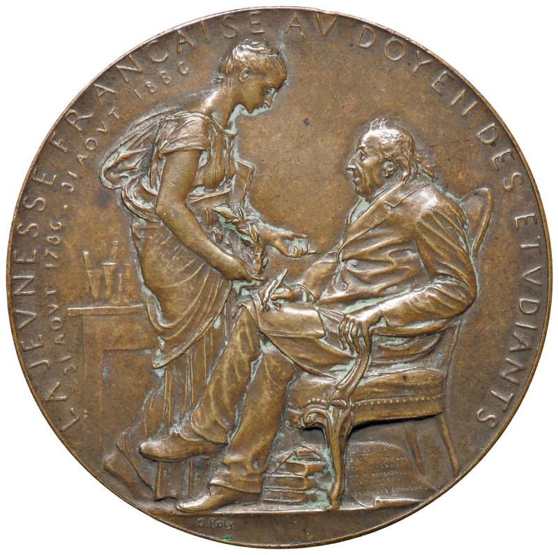 MEDAGLIE ESTERE - FRANCIA - Terza Repubblica (1870-1940) - Placchetta uniface 18...
