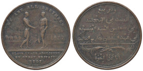 MEDAGLIE ESTERE - SIERRA LEONE - Giorgio III (1760-1820) - Medaglia (1814) - Abolizione della schiavitù da parte della Gran Bretagna nel 1807 Eimer 98...