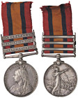 MEDAGLIE ESTERE - SUD AFRICA - Vittoria (1837-1901) - Medaglia AG Ø 364722 Pte ELFLEET, 1st SUFFOLK GEFt, sul bordo Tre barrette - Colpetti

Status:...