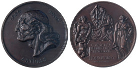 MEDAGLIE ESTERE - URUGUAY - Repubblica (1830) - Medaglia 1930 - Montevideo, congresso medico del centenario AE Opus: J Z e S M Ø 70 Segnetti al ciglio...