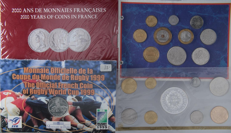 LOTTI - Estere FRANCIA - Serie 1977 e 1996, franco 1999, trittico 2000 - Lotto d...