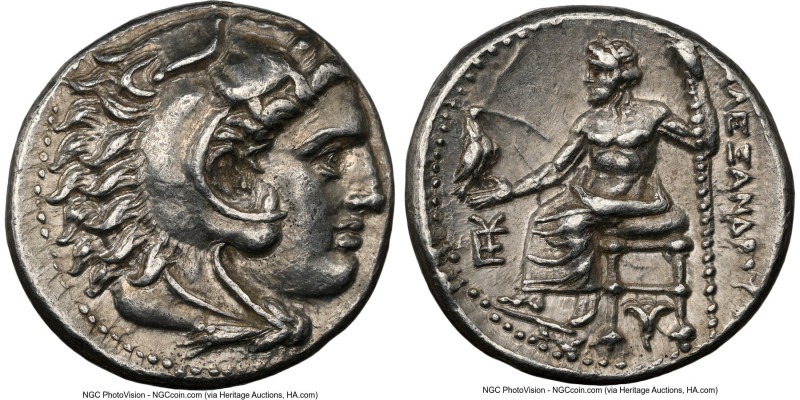 MACEDONIAN KINGDOM. Alexander III the Great (336-323 BC). AR drachm (16mm, 4.21 ...