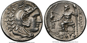MACEDONIAN KINGDOM. Alexander III the Great (336-323 BC). AR drachm (16mm, 4.21 gm, 1h). NGC AU 5/5 - 4/5. Lifetime or early posthumous issue of Sarde...