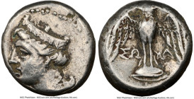 PONTUS. Amisus (as Peiraieus). Late 5th-4th centuries BC. AR siglos (16mm, 11h). NGC VF, scratches. Persic standard, ca. 370-300 BC, Socha-, magistrat...