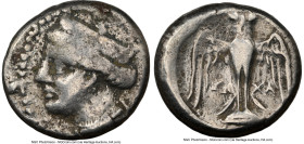 PONTUS. Amisus (as Peiraieus). Late 5th-4th centuries BC. AR siglos (17mm, 1h). NGC Fine, light scratches. Persic standard, ca. 370-300 BC, Socha-, ma...