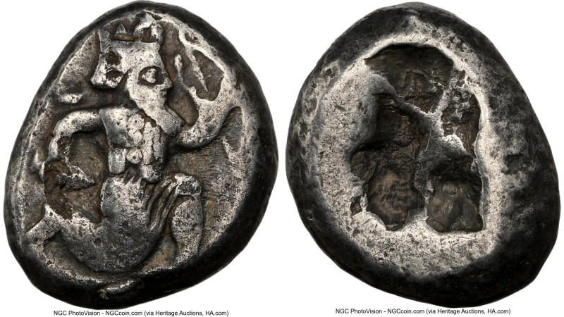 ACHAEMENID PERSIA. Xerxes II-Artaxerxes III (ca. 400-340 BC). AR siglos (16mm). ...