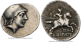 PHRYGIA. Cibyra. Ca. 2nd-1st Centuries BC. AR drachm (18mm, 10h). NGC Choice VF. Head of Cibyras in crested Attic helmet right / ΚΙΒΥΡΑΤΩΝ, Cibyras ch...