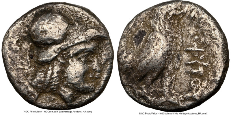 BACTRIA. Sophytes (ca. 305-294 BC). AR diobol (9mm, 8h). NGC VF, scratches. Head...