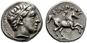 Makedonia. Könige von Makedonien. Philippos II. 359-336 v. Chr. 

AR-Tetrobol 325-315 v. Chr. Posthume Prägung unter Philippos III. -Amphipolis- Kop...