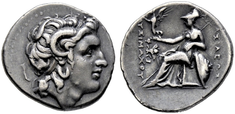 Könige von Thrakien. Lysimachos 306-281 v. Chr. 

AR-Drachme -Ephesos-. Kopf d...