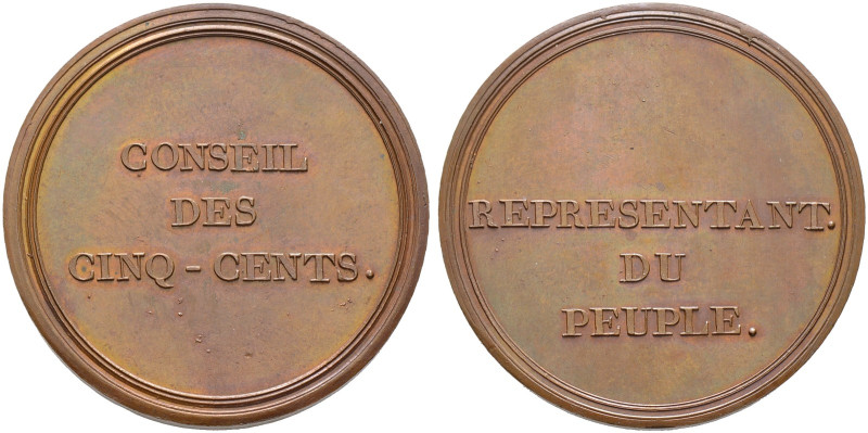 Frankreich-Königreich. Erste Republik 1792-1799. 

Bronzemedaille o.J. (1795) ...