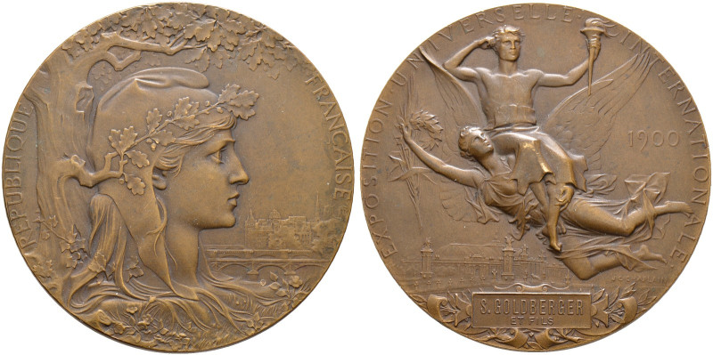 Frankreich-Königreich. Dritte Republik. 

Bronzene Prämienmedaille 1900 von Ju...