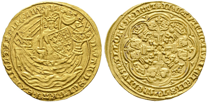 Großbritannien. Edward III. 1327-1377.

Noble o.J. (1356-1361) -London-. Münzz...