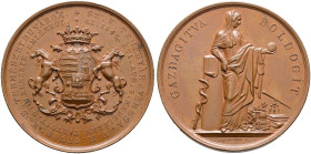 Ungarn. Ferdinand I. 1835-1848. 

Bronzemedaille 1843 von J.D. Böhm, auf die 4. Versammlung ungarischer Ärzte und Naturforscher in Temesvár. Das gek...