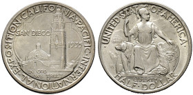 USA. 

Gedenk-1/2 Dollar 1935 -San Francisco-. San Diego-Pacific International Exposition. KM 171. vorzüglich-prägefrisch