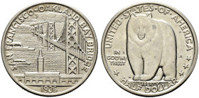 USA. 

Gedenk-1/2 Dollar 1936. San Francisco-Oakland Bay Bridge. KM 174. vorzüglich/vorzüglich-prägefrisch