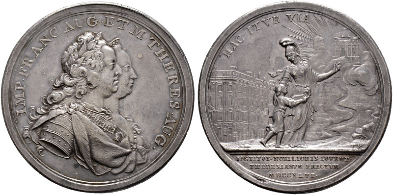 Haus Habsburg. Maria Theresia 1740-1780. 

Silbermedaille 1746 von P. Kaysersw...
