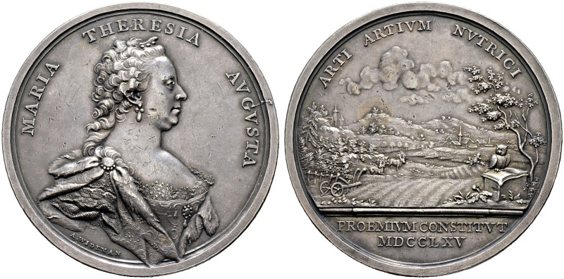 Haus Habsburg. Maria Theresia 1740-1780. 

Silberne Prämienmedaille 1765 von A...