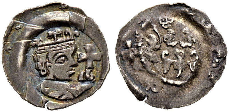 Nürnberg, Reichsmünzstätte. Heinrich VI. bis Interregnum 1190-1273. 

Pfennig ...