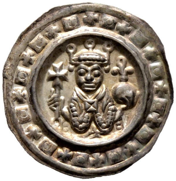 Ulm, Reichsmünzstätte. Friedrich II. von Hohenstaufen 1215-1250. 

Brakteat 12...