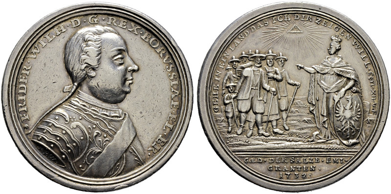 Brandenburg-Preußen. Friedrich Wilhelm I. 1713-1740. 

Silbermedaille 1732 von...