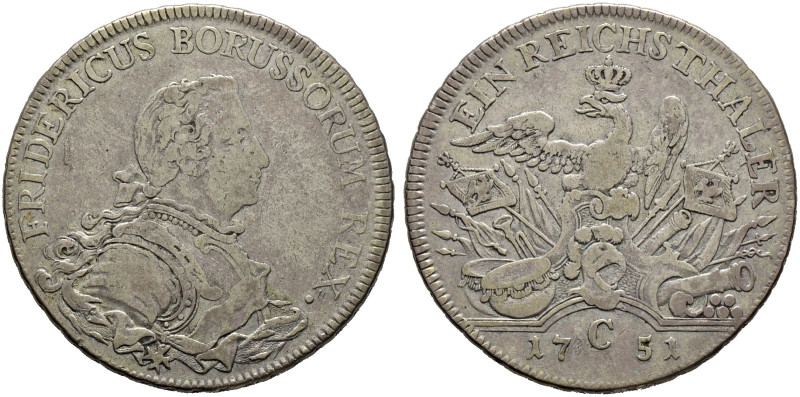 Brandenburg-Preußen. Friedrich II. 1740-1786. 

Reichstaler 1751 -Kleve-. Oldi...