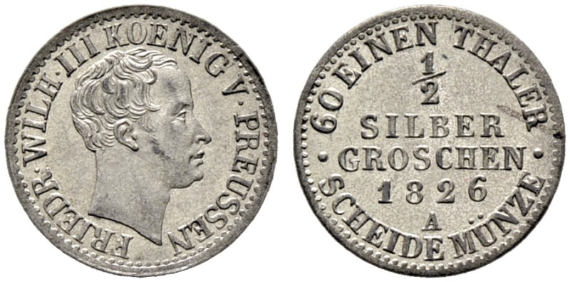 Brandenburg-Preußen. Friedrich Wilhelm III. 1797-1840. 

1/2 Silbergroschen 18...