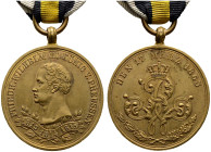 Brandenburg-Preußen. Wilhelm I. 1861-1888. 

Tragbare Erinnerungs-Kriegsdenkmünze in Bronze 1863 von F.W. Kullrich, für die Jahre 1813-1815, den 50....