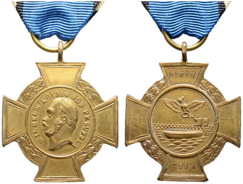 Brandenburg-Preußen. Wilhelm I. 1861-1888. 

Tragbares Alsen-Kreuz für die Res...