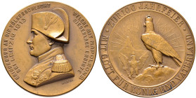 Brandenburg-Preußen. Wilhelm II. 1888-1918. 

Bronzemedaille 1913 von Mayer und Wilhelm, auf denselben Anlass. Brustbild Kaiser Napoleon I. von Fran...