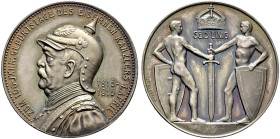 Brandenburg-Preußen. Wilhelm II. 1888-1918. 

Silbermedaille 1915 von Oertel, auf den 100. Geburtstag des Reichsgründers Fürst Otto von Bismarck (18...