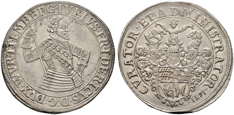 Württemberg. Julius Friedrich 1631-1633. 

Taler 1631. Stempel von Francois Gu...