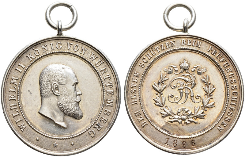 Württemberg. Wilhelm II. 1891-1918. 

Tragbare, silberne Prämienmedaille o.J. ...