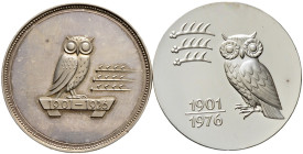 Württemberg. Freistaat 1919-1933. 

2-tlg. Set, bestehend aus: Silbermedaille 1926 von R. Pauschinger (unsigniert), auf das 25-jährige Jubiläum des ...