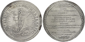 Württemberg-Öls. Sylvius Friedrich 1664-1697. 

Taler 1686 -Bernstadt-. Auf den Tod seiner Mutter Elisabeth Maria von Münsterberg-Öls. Deren Brust­b...