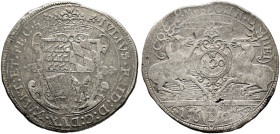 Württemberg-Weiltingen. Julius Friedrich 1617-1635. 

Kipper-Doppelter Hirschgulden 1623 -Brenz-. Gekröntes, quadriertes Wappen in einem verzierten ...