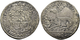 Württemberg-Weiltingen. Julius Friedrich 1617-1635. 

Kipper-Hirschgulden zu 60 Kreuzer 1622 -Brenz-. Raff 4, Ebner 3, Slg. Wurster 1169. feine Pati...
