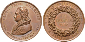Württemberg-Personenmedaillen. Kielmeyer, Carl Friedrich * 1765, †1844. 

Bronzemedaille 1834 von Held, auf die 12. Versammlung der Naturforscher un...