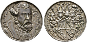 Würzburg-Bistum. Julius Echter von Mespelbrunn 1573-1617. 

Silbermedaille mit beidseitig hoch profiliertem Rand o.J. (um 1575) von Valentin Maler (...