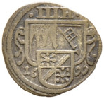 Würzburg-Bistum. Johann Philipp von Greifenklau-Vollraths 1699-1719. 

Einseitige 3 Heller 1699. Helm. 527, Schön -. sehr selten, sehr schön